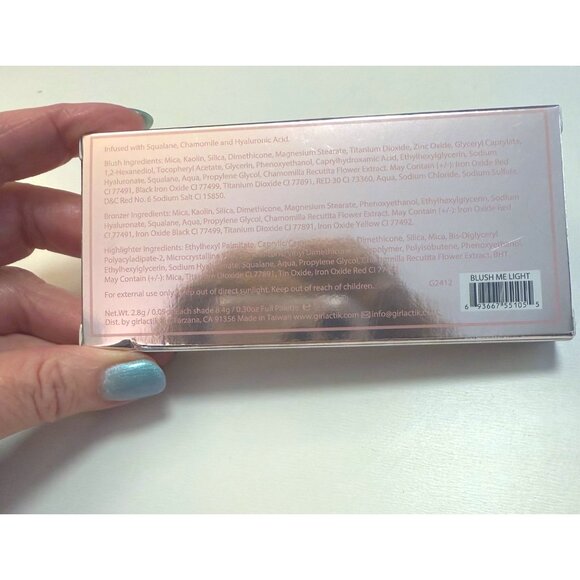 Girlactik Blush Me Light Mix Glow Face Palette Soft Girl Pastel Coquette Natural - Picture 3 of 9